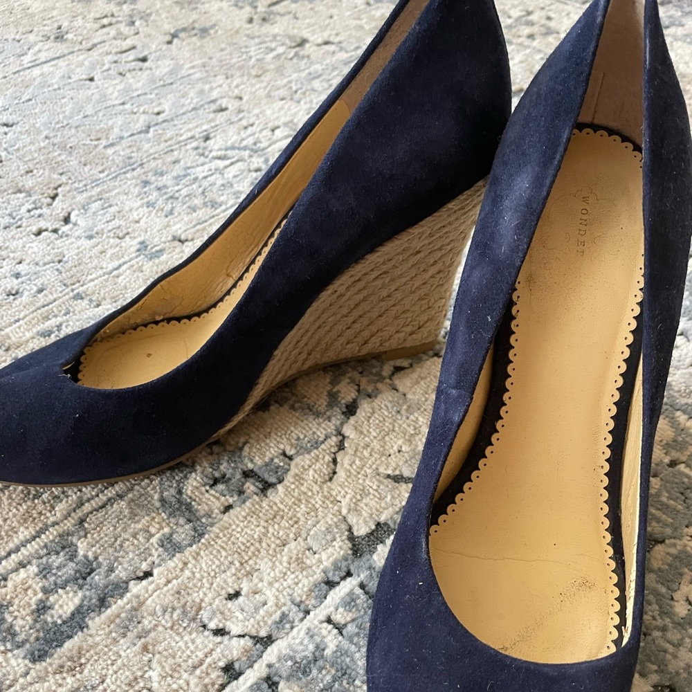 C. Wonder Suede Wedge